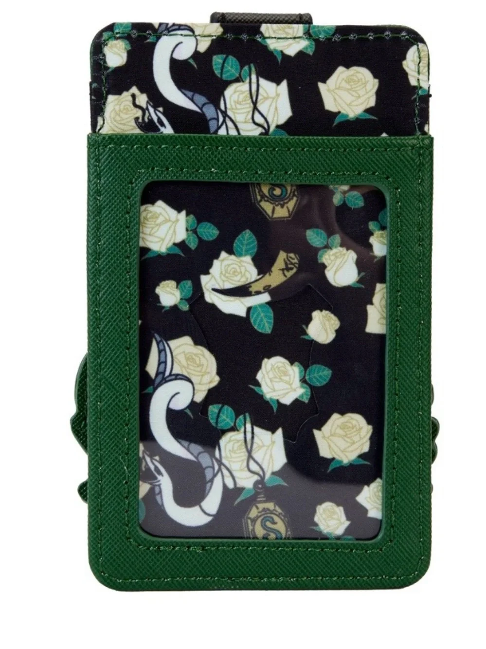 NWOT Loungefly Harry Potter Slytherin Mini Backpack with matching Cardholder!